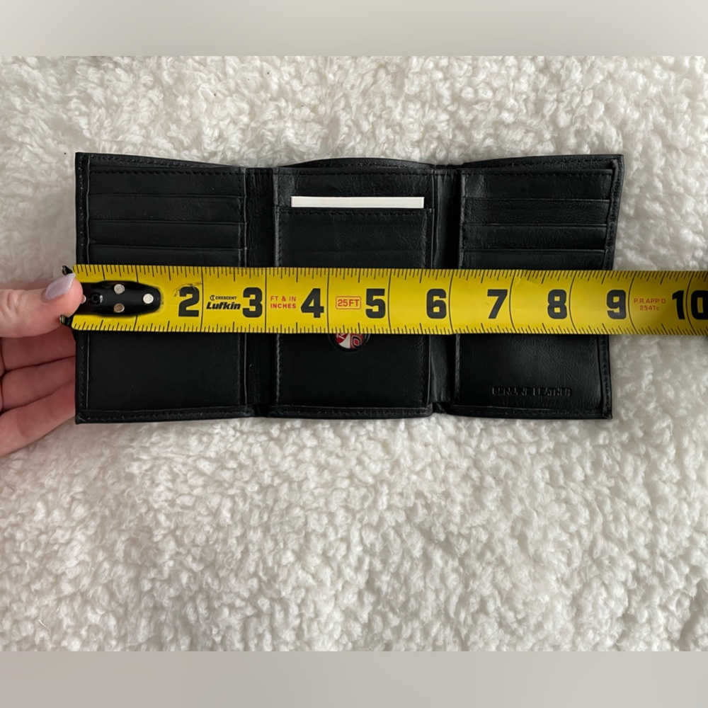 Rico’s Pittsburgh Steelers Embroidered Genuine Leather Tri-fold Wallet - Picture 11 of 11